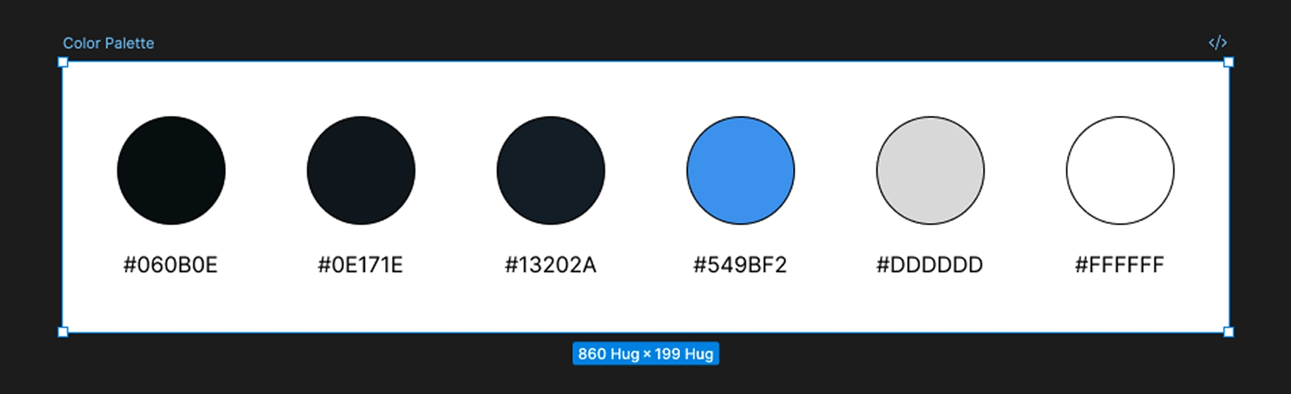 Export your color palette to your Figma project.